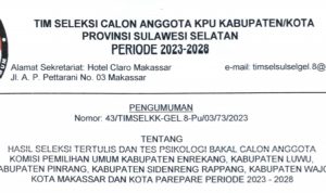 Tersisa Satu Incumbent, Berikut 20 Nama Calon Komisioner KPU Luwu Yang Lolos
