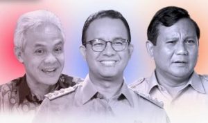 Survey Poltracking: Prabowo 38,9%, Ganjar Pranowo 37% dan Anis Baswedan 19,9%