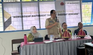 Gelar Sosialisasi dan Simulasi Tanggap Bencana Pada Masyarakat, Masmindo Gandeng BPBD Luwu