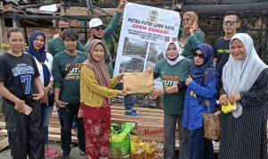 Komunitas PPLR Salurkan Bantuan Pada Korban Musibah Kebakaran di Desa Laskap