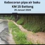 Pipa Transmisi Air Baku di KM 15 Battang Bocor, Akibatkan Suplay Air Off Sementara, ini Wilayah Yang Terdampak !
