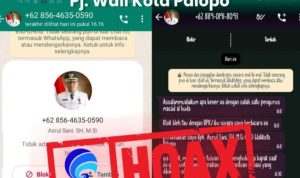Beredar Chat Pj Wali Kota Palopo Tawarkan Donasi, Kadis Kominfo: Awas Penipuan