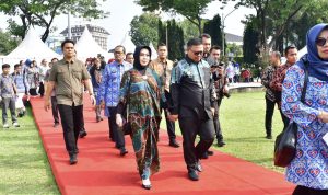 Didampingi Ketua TP PKK, Pj Walikota Palopo Hadiri HARGANAS di Semarang