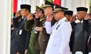 Upacara Penurunan Bendera HUT Ke-79 RI di Kota Palopo Berlangsung Khidmat