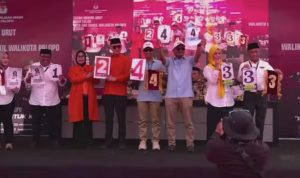 KPU Palopo Gelar Pencabutan Nomor Urut Keempat Paslon