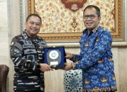 Walikota Makassar Terima Kunjungan Danlatamal VI Makassar Brigjen TNI Dr Wahyudi