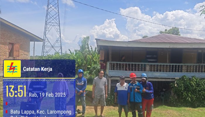 PLN ULTG Palopo Gelar Edukasi Keselamatan Kelistrikan di Sepanjang Jalur Transmisi Siwa – Belopa