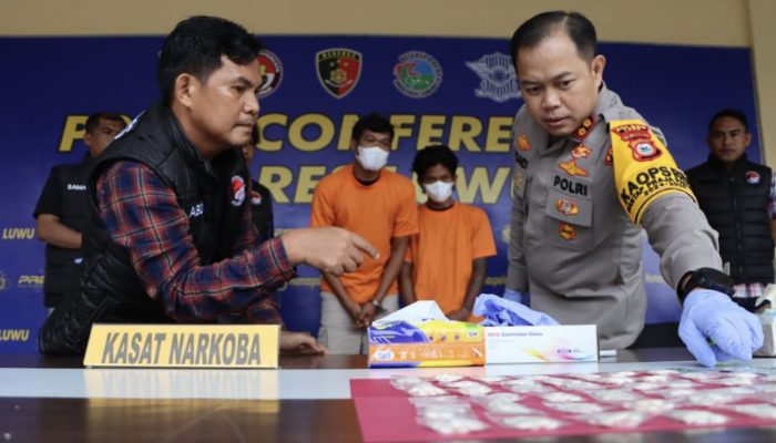 Polres Luwu Gempur Peredaran Obat Terlarang, Dua Pengedar Dibekuk