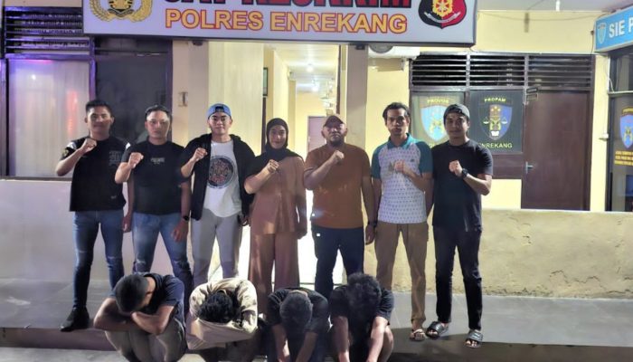 Setubuhi Perempuan, Empat Pemuda Enrekang Ditangkap