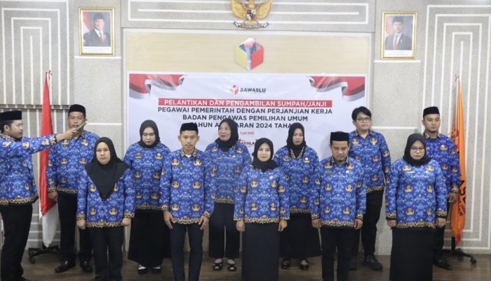 Bawaslu Lantik PPPK Tahap I Tahun 2024: Tegaskan Disiplin dan Integritas sebagai Pilar Utama