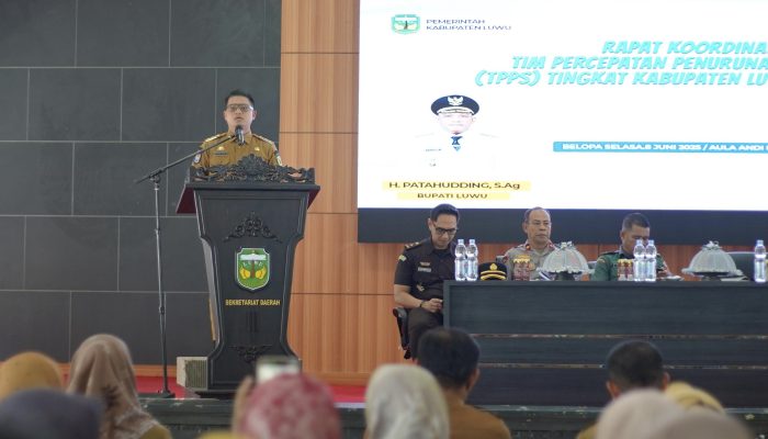 Perangi Stunting, Wabup Luwu Dhevy Bijak Panaskan Semangat Kolaborasi Lewat Rakor TPPS 2025