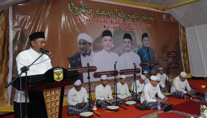 Dzikir dan Tabligh Akbar Meriahkan Hari Jadi ke-66 Kabupaten Luwu