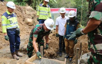 PT Masmindo Dwi Area dan Kodim 1403/Palopo Mulai Revitalisasi Sarana Air Bersih di Desa Rante Balla