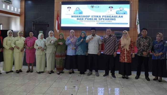 Bupati Luwu Buka Workshop Etika Pergaulan dan Public Speaking, Dorong SDM Unggul dan Berkarakter