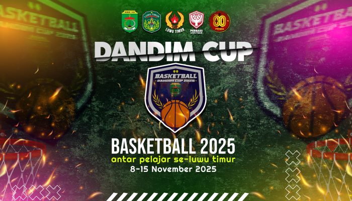 19 Tim Siap Adu Skill di Turnamen Basketball Dandim Cup 2025 Luwu Timur