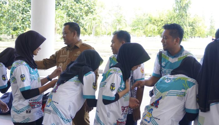 Bupati Luwu Lepas 30 Atlet Pencak Silat ke Ajang Pra Porprov Sulsel di Parepare