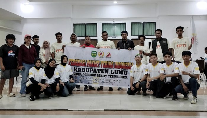 12 Atlet Panjat Tebing Asal Luwu Berlaga di Pra Porprov Pangkep