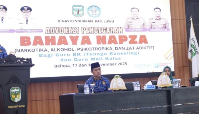 Dinas Pendidikan Luwu Gelar Advokasi Pencegahan Bahaya NAPZA di Sekolah