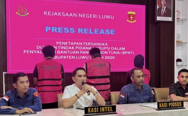 Korupsi BPNT Luwu: Tiga Tersangka Resmi Ditahan, Kerugian Capai Rp2,24 Miliar