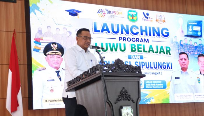 Pemkab Luwu Luncurkan Program “Luwu Belajar” dan Aplikasi Presensi Sipulungki