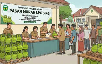 Harga LPG 3 Kg Melonjak, Pemkab Luwu Turun Tangan Gelar Pasar Murah