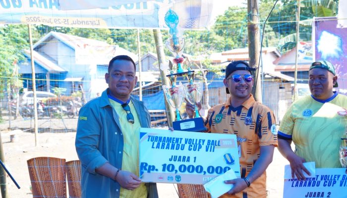 Tutup Larandu Cup 2026, Patahudding Janjikan Lapangan Voli Permanen di Murante