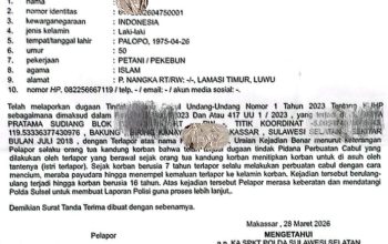 Dugaan Pencabulan Anak Dilaporkan Sejak Maret, Unit PPA Polda Sulsel Disorot Soal Kejelasan Perkara