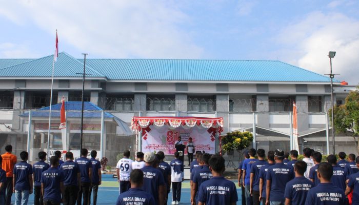 Peringati HUT Kemerdekaan RI, Lapas Palopo Gelar Pekan Olahraga untuk Warga Binaan